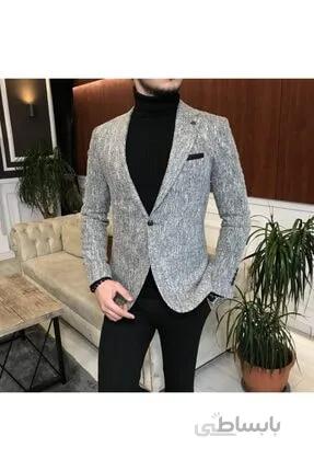 کت تک اسپرت برند TerziAdemAltun رنگ نقره ای ty212196705