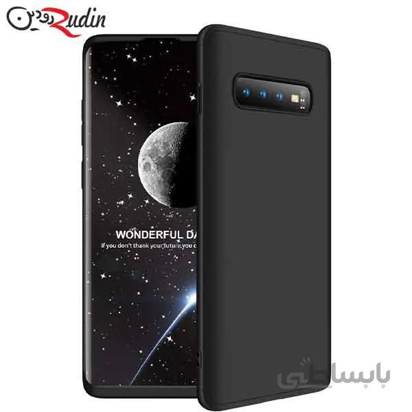 کاور ۳۶۰ درجه مدل GKK مناسب برای گوشی S10 مشکی شفاف دور مشکی