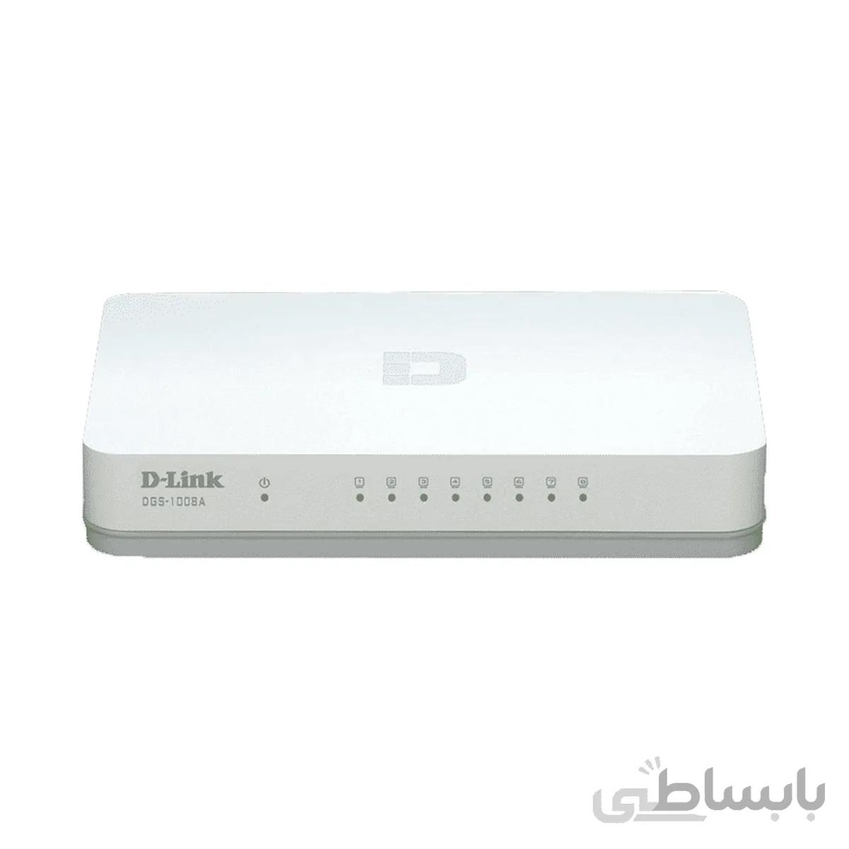 سوییچ 8 پورت گیگابیتی و دسکتاپ دی-لینک مدل DGS-1008A