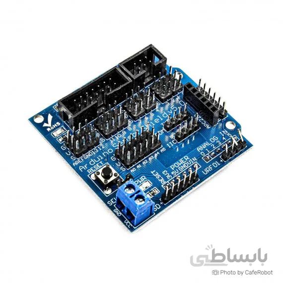 شیلد سنسور آردوینو دارای قابلیت اتصال سروو / بلوتوث / SD card / APC220 / آلتراسونیک / I2C / 12864 LCD