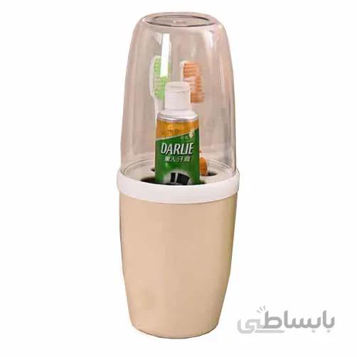 جا مسواکی لیوانی درب دار
