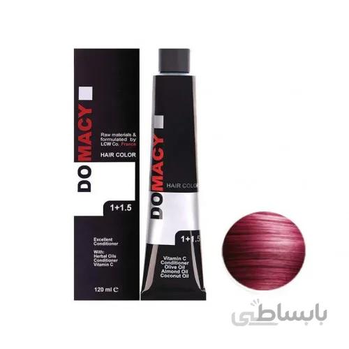 رنگ مو دوماسی سری ارغوانی شماره 5.26 رنگ قهوه ای ارغوانی روشن