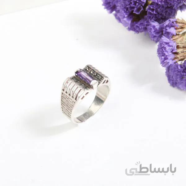 انگشتر نقره مردانه مدل برجسته