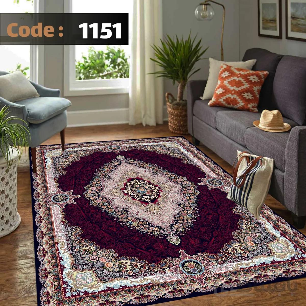 روفرشی طرح کلاسیک زمینه زرشکی