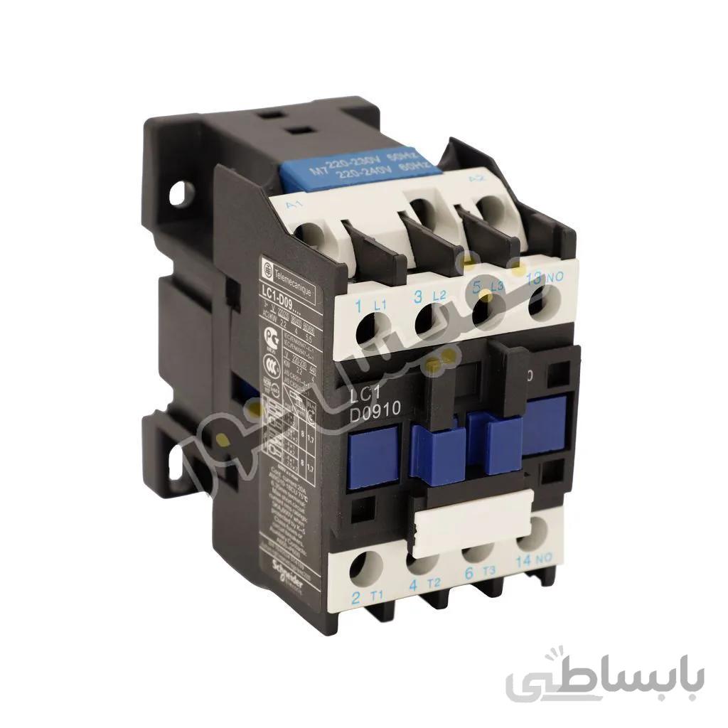 کنتاکتور 3 فاز LC1 D09 10 M7 بوبین 220 ولت Telemecanique