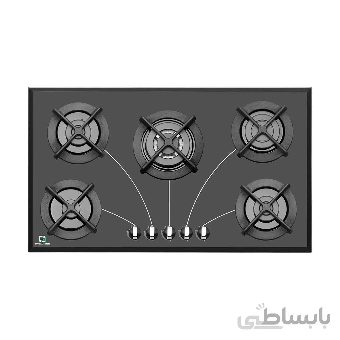 اجاق گاز صفحه ای پرنیان استیل مدل BP-5203 کد 301386