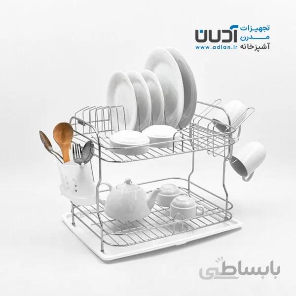 آبچکان رومیزی بزرگ استیل با جاقاشقی و جالیوانی – دلسا
