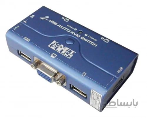 Knet Plus KPU622 2-Port Auto USB KVM Switch with Cable ا کی وی ام سوئیچ کی نت مدل کی پی یو 622