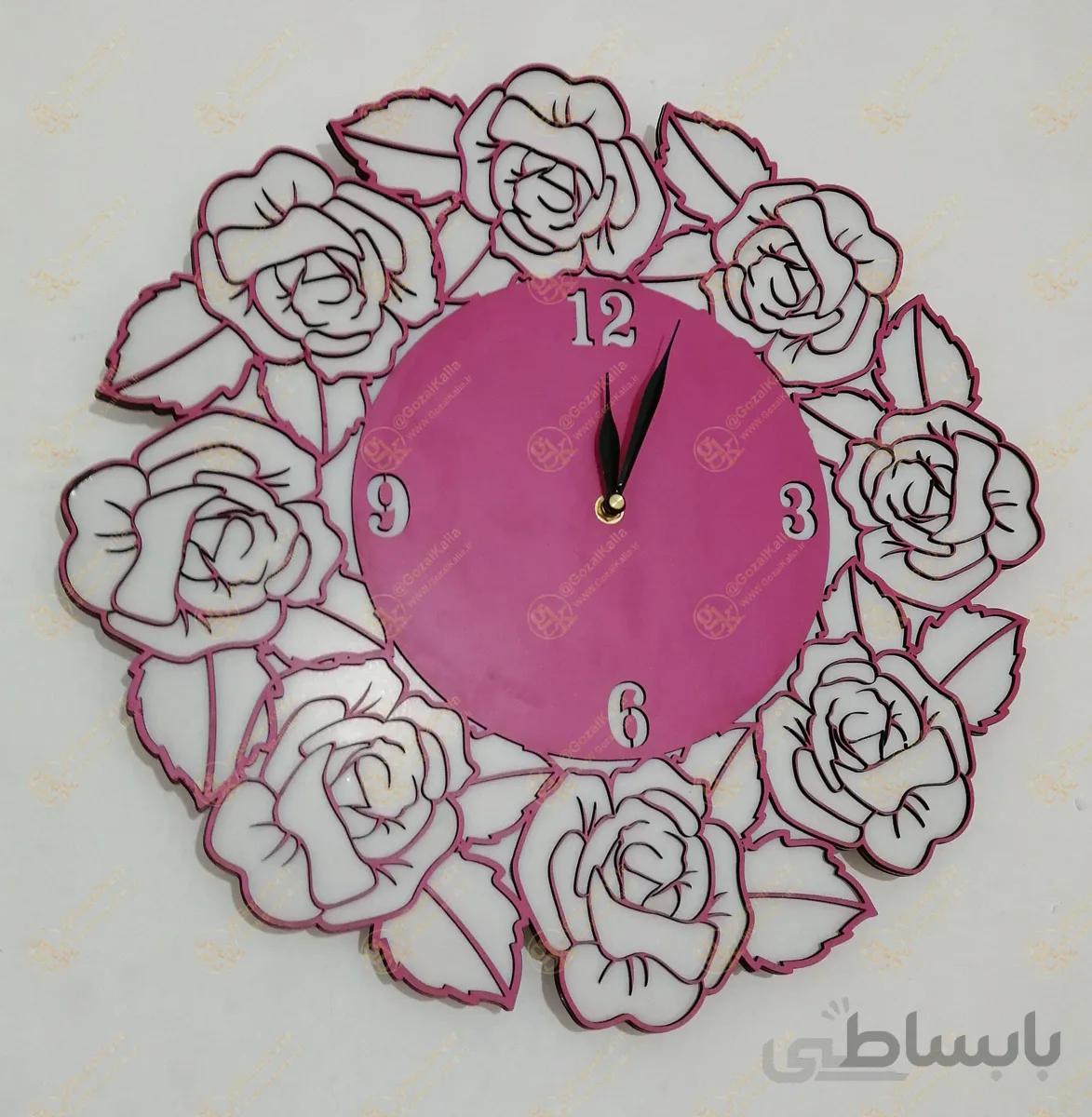 ساعت دیواری رز