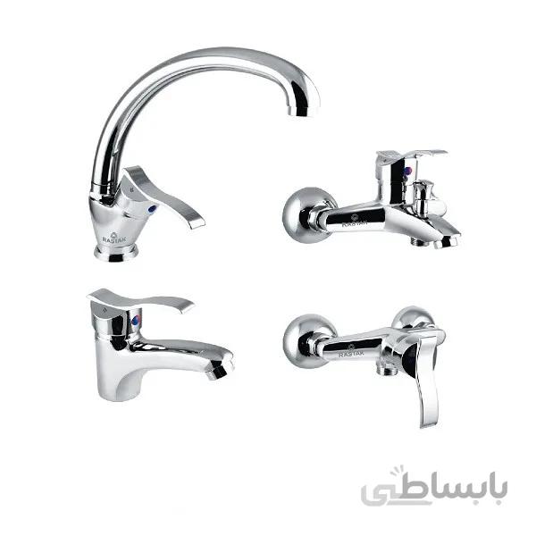 ست شیراآلات رستاک مدل افرا کروم(ارسال رایگان)