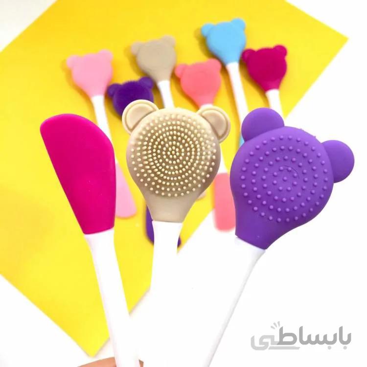 براش ماسک و فیس براش دوطرفه خرسی