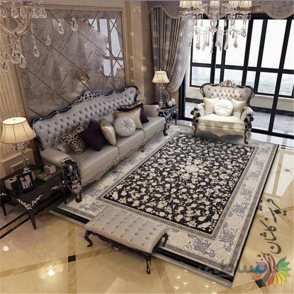طرح آناک طلاکوب زمینه زغالی 1200 شانه برجسته