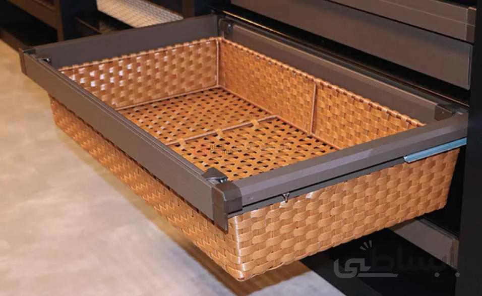 سبد حصیری ریلی داخل کمد لباس کدهای j517 - j518 - j527 - j528 فانتونی