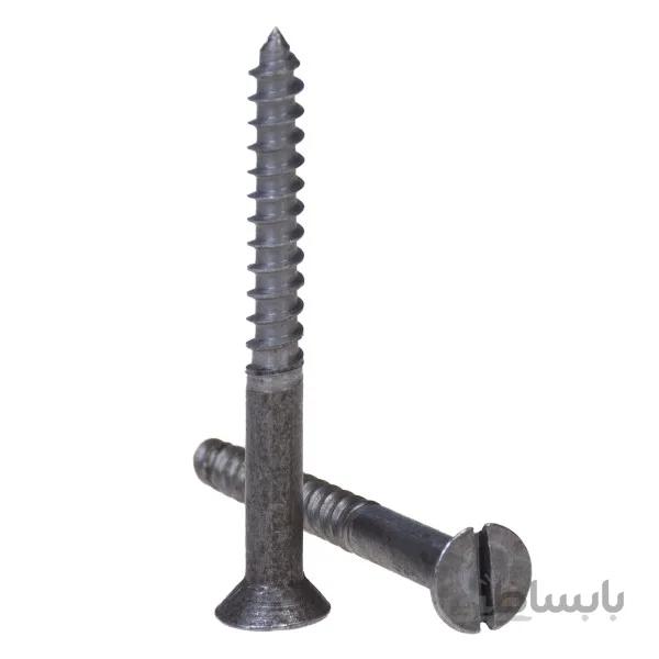 پیچ چوب دوسو استیل سایز 10 × 2