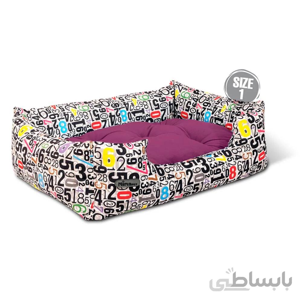 جای خواب U سگ و گربه نیناپت مدل VIP اعداد ا Ninapet Rectangular Bed For Dogs And Cats Number Model