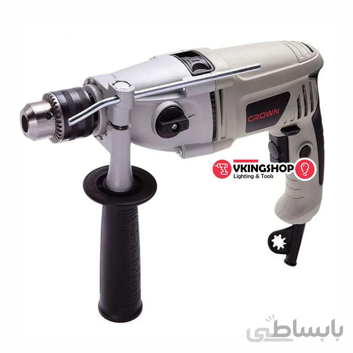 دریل 13 میلیمتری 810وات سه نظام آچاری کرون مدلCT10067