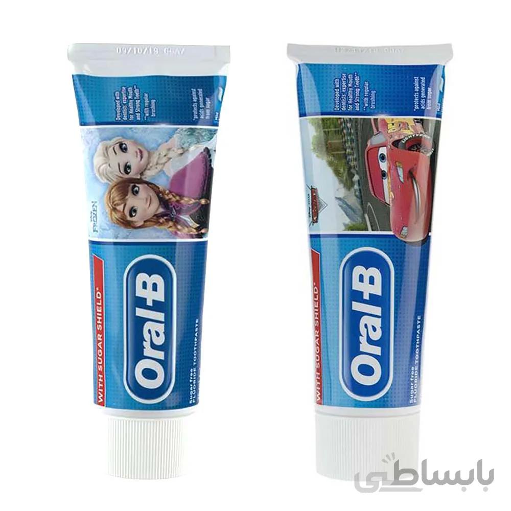خمیر دندان کودک +3 سال اورال بی Oral-B حجم 75 میلی لیتر