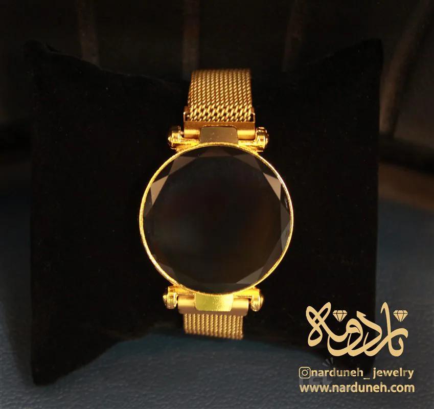 ساعت دیجیتال بندمگنتی _ طلایی دایره - 02
