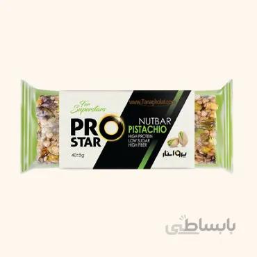 نات بار پرواستار پسته و کنجد 40 گرمی