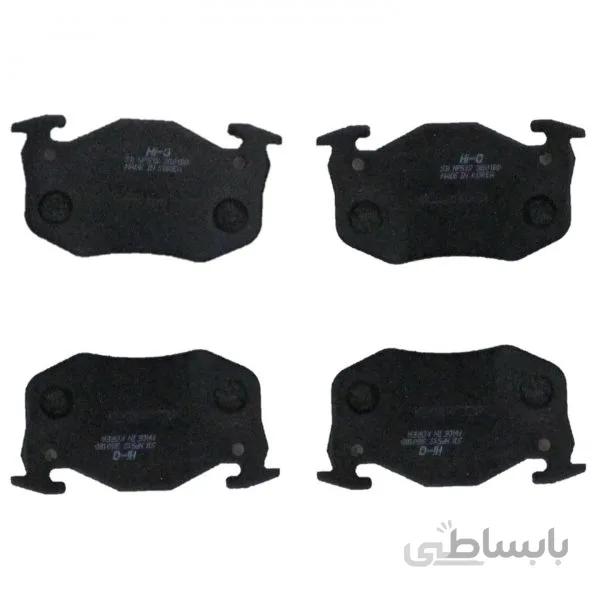 لنت ترمز عقب پژو 206 تیپ 5 (های کیو 1242) ا Hi-Q SP1242 Rear Brake Pad