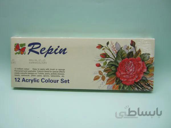 رنگ اکرولیک رپین ۱۲رنگ حجم ۲۲میل