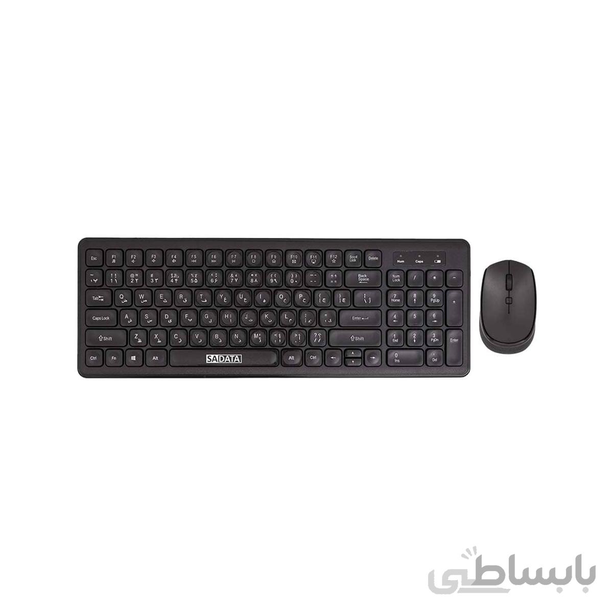 کیبورد و ماوس بی سیم سادیتا مدل SKM-3402 WL