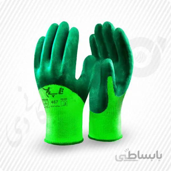 دستکش کار نیم مواد نیتریل تاپ ( کد: 467 )