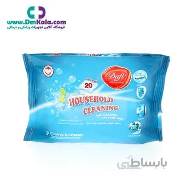 دستمال مرطوب پاک کننده لوازم منزل (20 برگی) دافی ا Dafi-20-piece household cleaning wipes