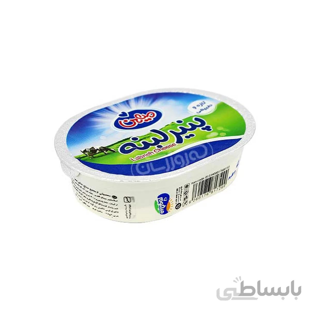 پنیر لبنه 180 گرمی میهن با ظرف TIML باکس 64 عددی