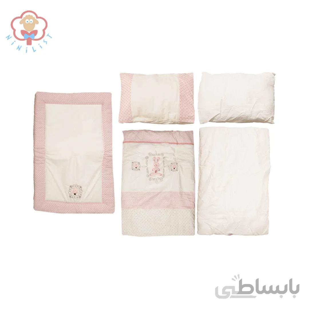 ست خواب 5 تکه برند کیدبو مدل Rabbito Pink