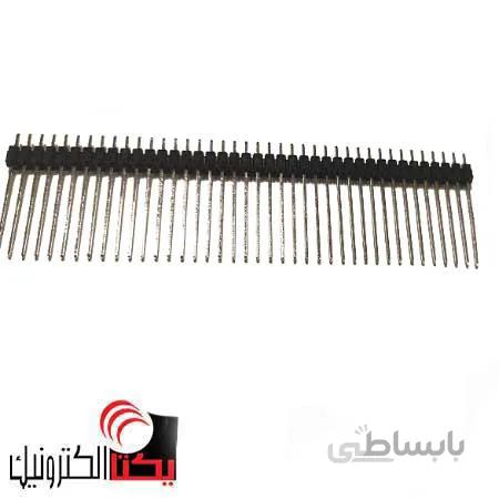 پین هدر نری صاف پایه بلند 21 میلیمتر 40*1 پین 2.54 میلیمتر