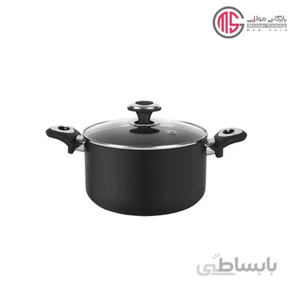 قابلمه کارال مدل هاردآنادایزد سایز 28 ا Karal Hard-Anodized Pot Size 28