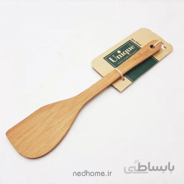کفگیر چوبی لبه گرد یونیک