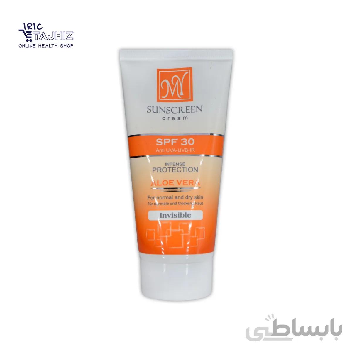 کرم ضد آفتاب بدون رنگ پوست معمولی و خشک SPF30 مای My حجم 50 میلی