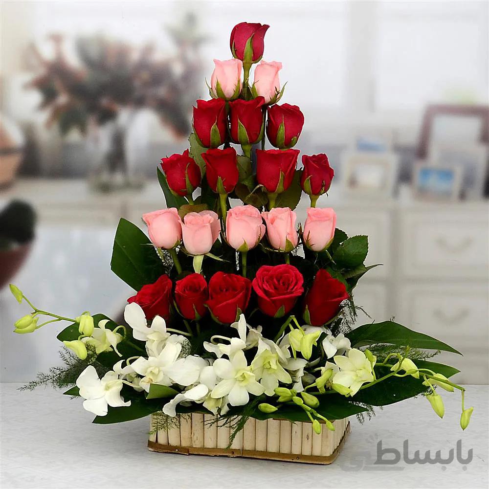 سبد گل رز شماره ۳۰۷
