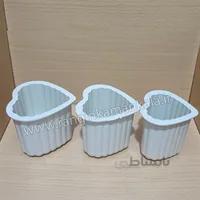 قالب پلاستیکی قلب کنگره ای 3 تایی