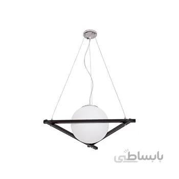 لوستر چوبی آویز تک شعله کاریکسی