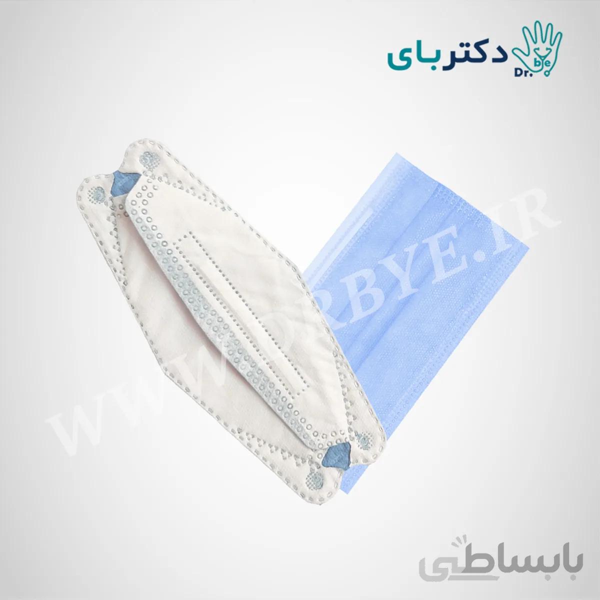 میکس ماسک تنفسی سه لایه و سه بعدی برند دکتر بای رنگ آبی 50 عددی ا Blue Drbye Mixed 3 Layers & 3D Mask