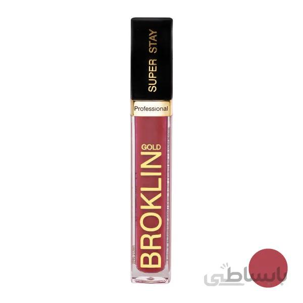 رژ لب مایع بروکلین گلد مدل LONG LASTING شماره 20 ا Broklin Gold Long Lasting Liquid Lipstick No.20