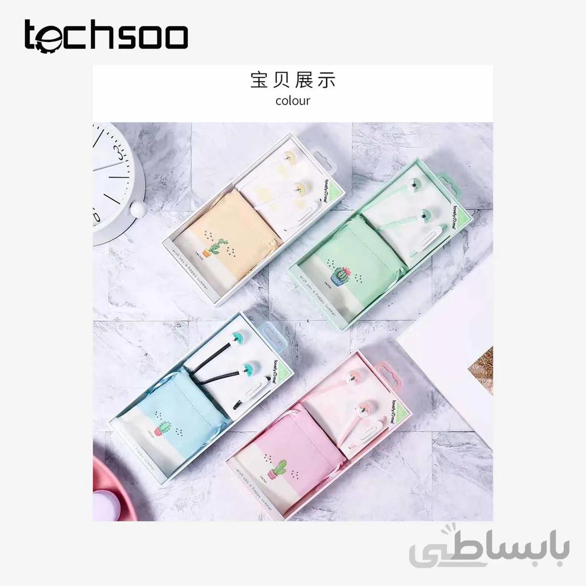 هندزفری فانتزی کاکتوس کیکا Keeka Q50 cactus earphone