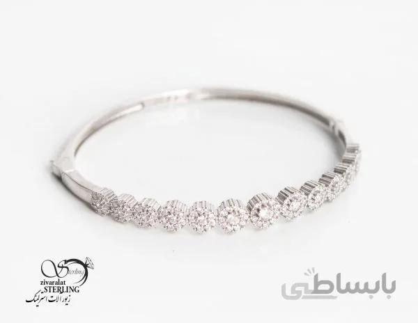 دستبند نقره طرح مجلسی