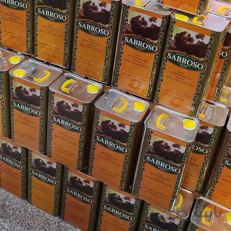 روغن زیتون سابروسو SABROSO بدون بو ۴ لیتری قوطی