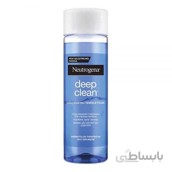 محلول آرایش پاک کن چشم دوفاز مدل deep clean حجم 125 میل نوتروژینا ا Neutrogena Deep Clean Eye Make Up Remover 125ml