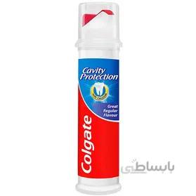 خمیر دندان پمپی کولگیت مدل Colgate Cavity Protection حجم100میلی لیتر