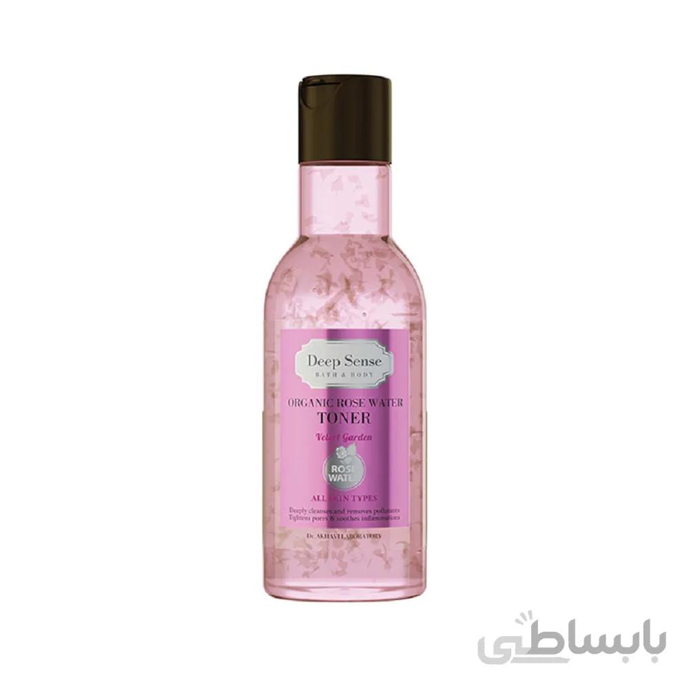تونر پاک کننده دیپ سنس سی گل مناسب انواع پوست 160ml ا (Deep Sense Moisturizing and Cleansing Rose Water Toner 160ml)