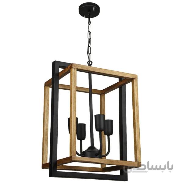 لوستر آویز چهار شعله چشمه نور کد 2224/4