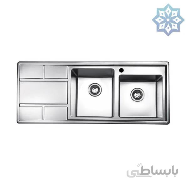 سینک ظرفشویی بیمکث مدل BS922 توکار سایز 50*120