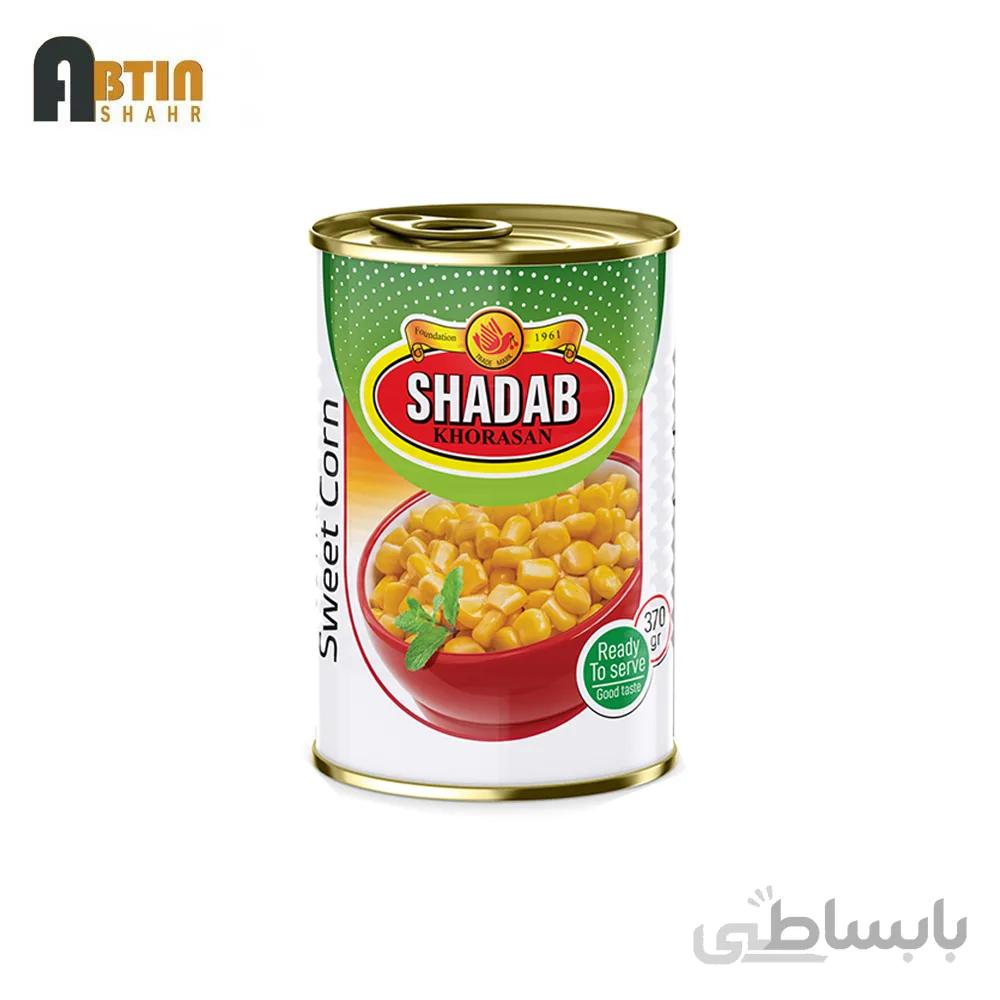 کنسرو ذرت شیرین شاداب خراسان ۳۷۰ گرم_۱۲ عددی