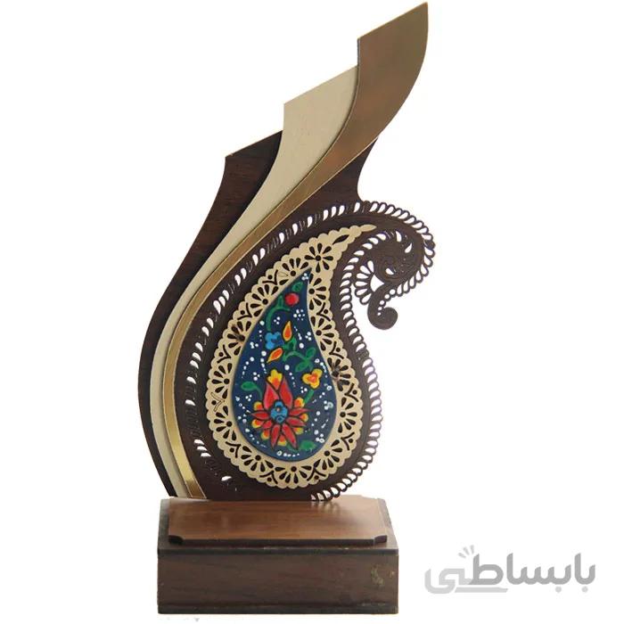 تندیس بته جقه میناکاری طرح سماء ارتفاع 7 سانتی متر کدTT-15