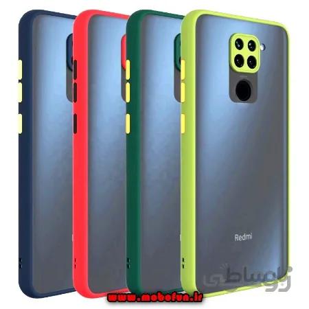 قاب گوشی Redmi Note 9 شیائومی طرح پشت مات دور سیلیکونی محافظ لنزدار کد 36